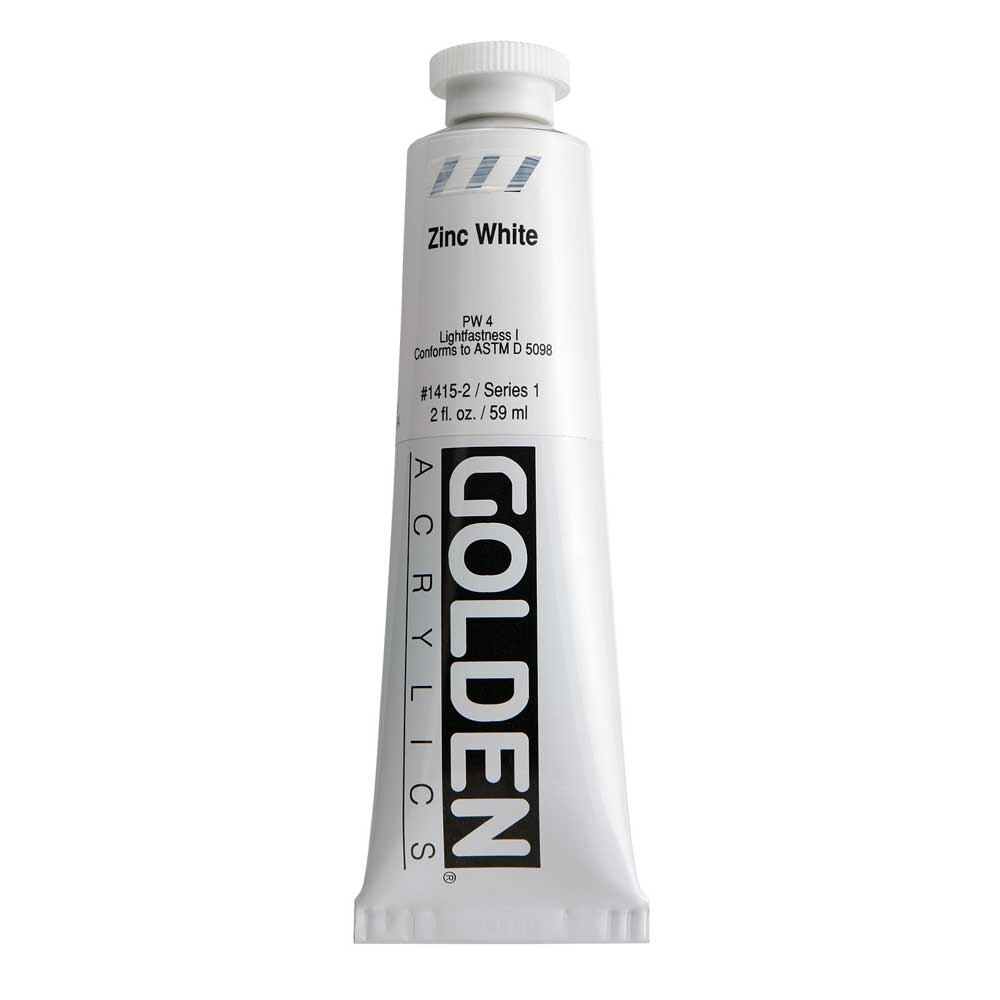 Golden Heavy Body Acrylic Tube 2oz Zinc White